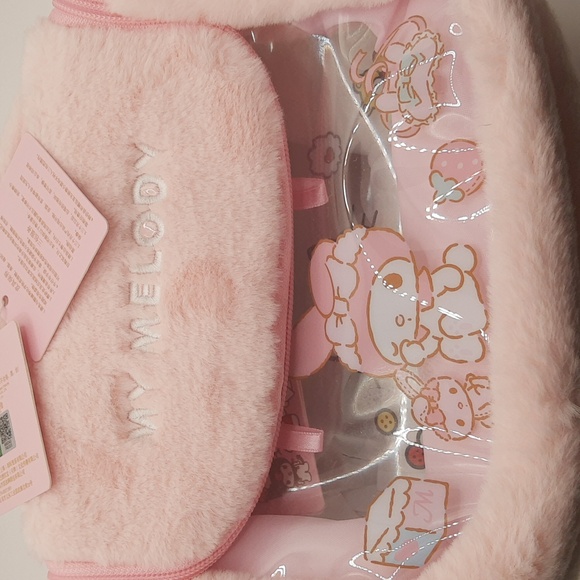 Sanrio HELLO KITTY Plush Clear Organizer Travel Storage Makeup Toiletries Bag - Picture 13 of 13